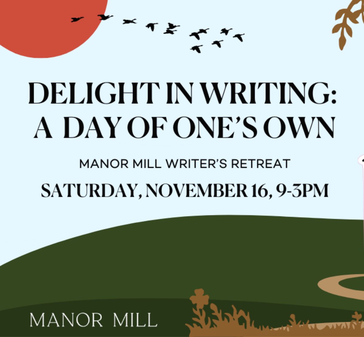 Delight in Writing flyer