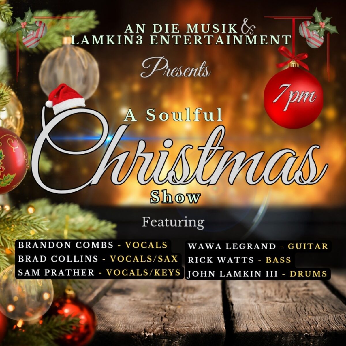 Lamkin3 Entertainment presents Soulful Christmas 2024 | Visit