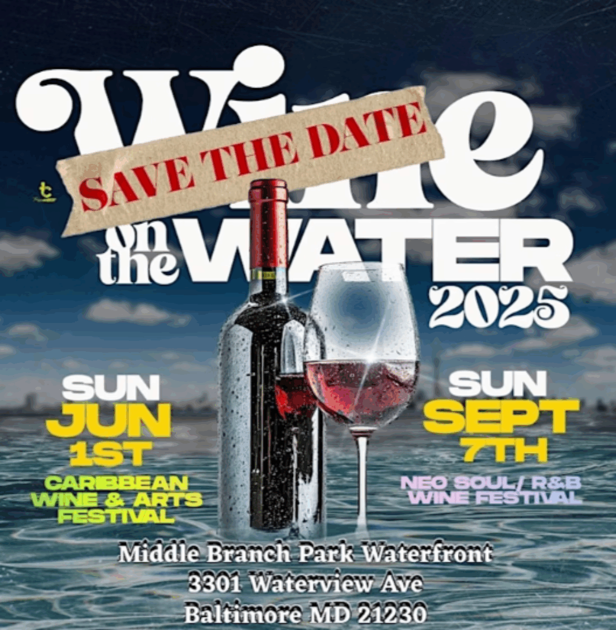 Wine On The Water: Caribbean Wine & Arts Festival flyer