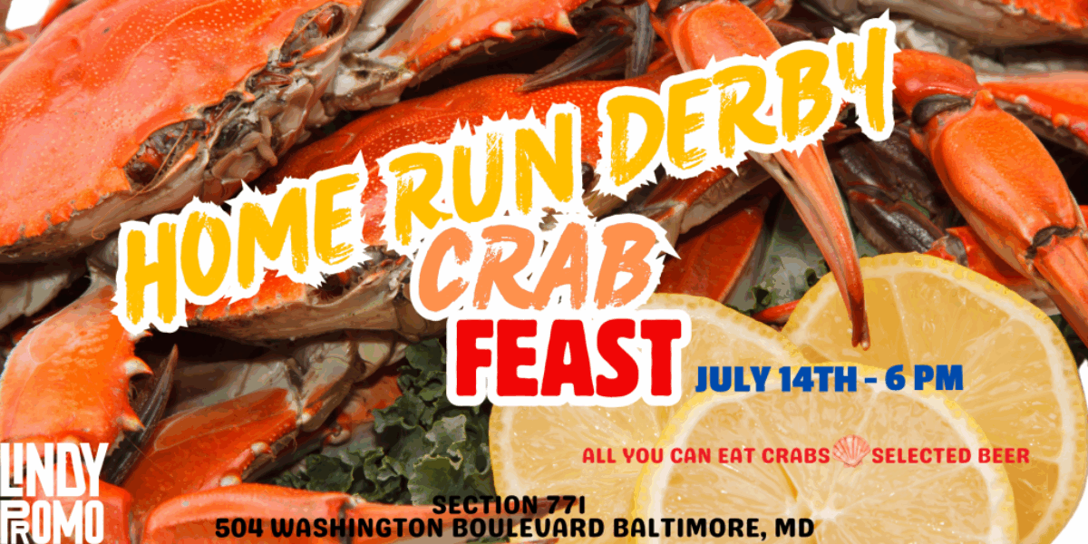 Home Run Derby Crab Feast flyer