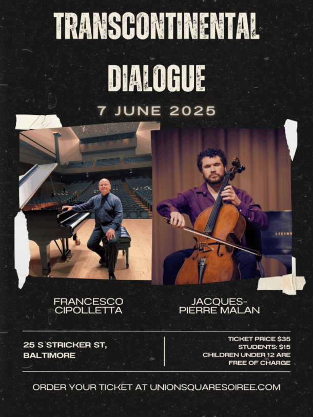 Cello & Piano: A Transcontinental Dialogue flyer