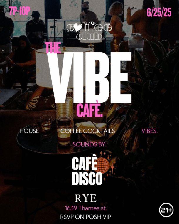 The VIBE Café poster
