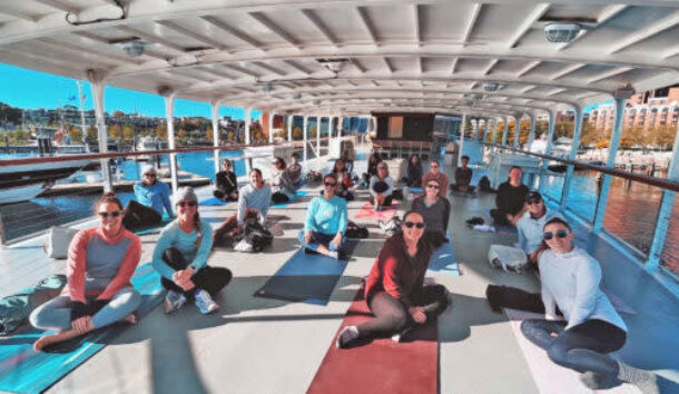 Yoga on A Yacht