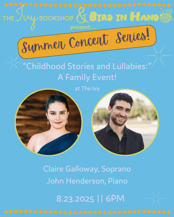 Summer Concert Series: Childhood Stories and Lullabies  A Family Event!