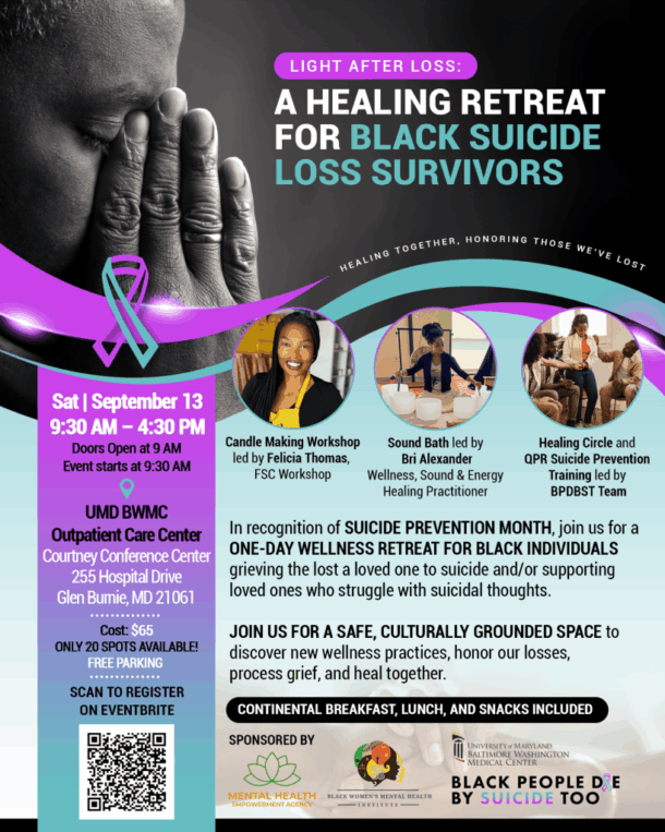 Light After Loss: A Healing Retreat for Black Suicide Loss Survivors