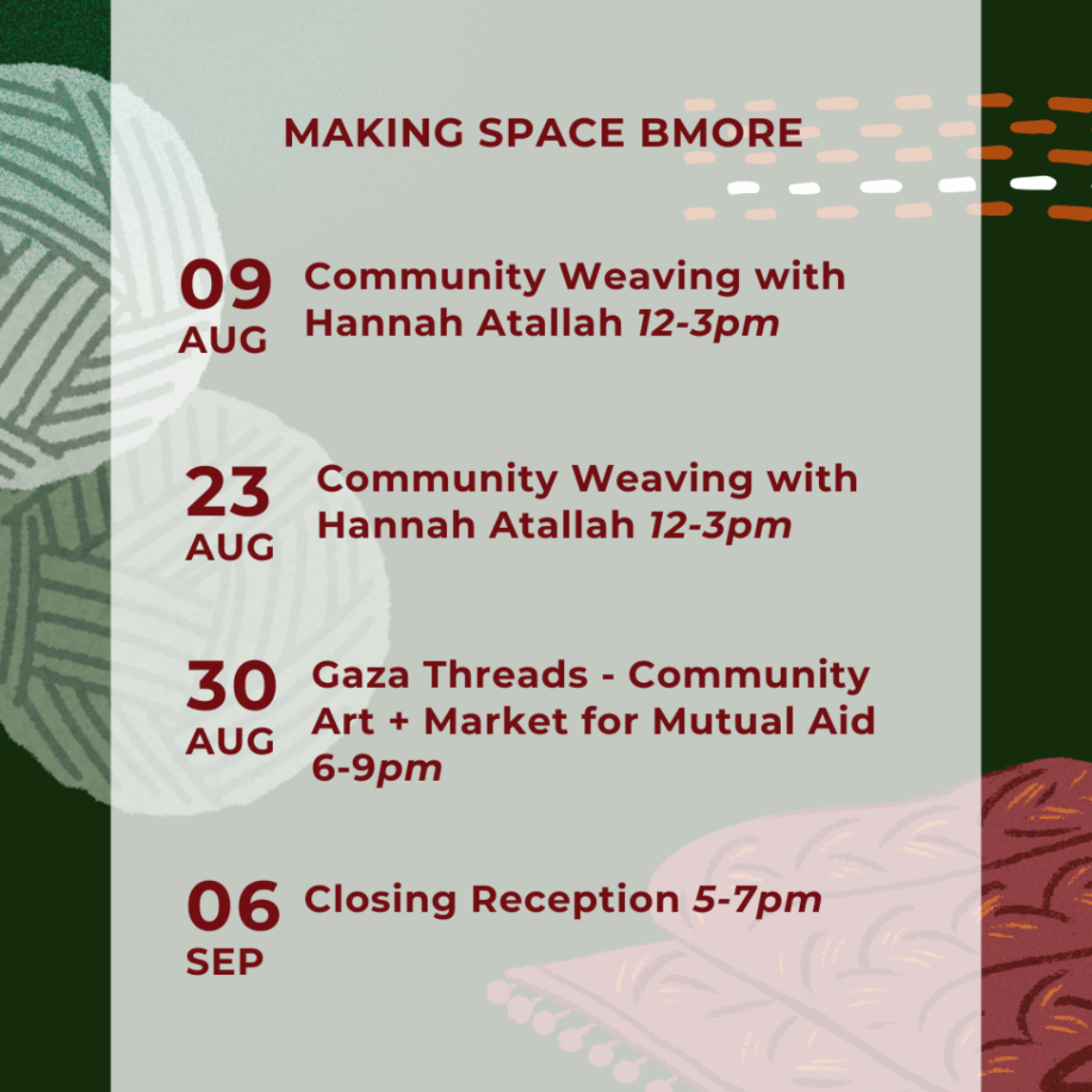 Community Weaving with Hannah Atallah