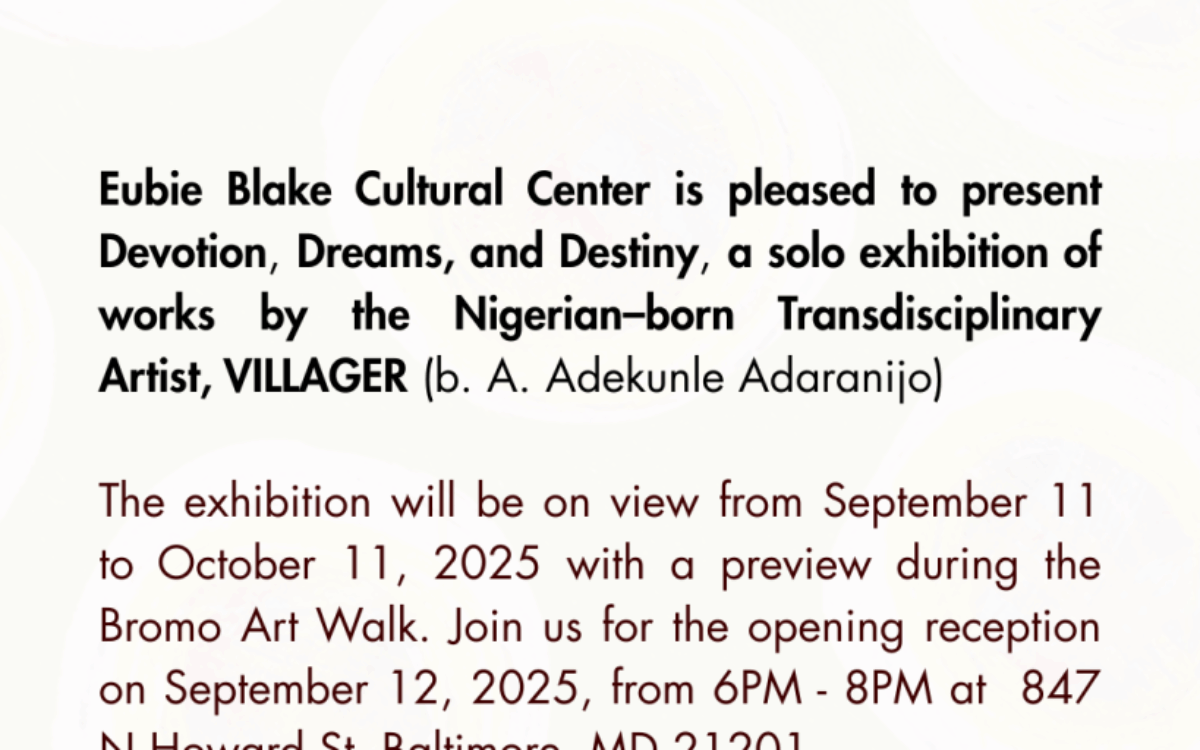 Devotion, Dreams, and Destiny: solo exhibition by Nigerianborn Transdisciplinary Artist, VILLAGER