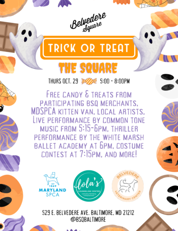 trick or treat belvedere square