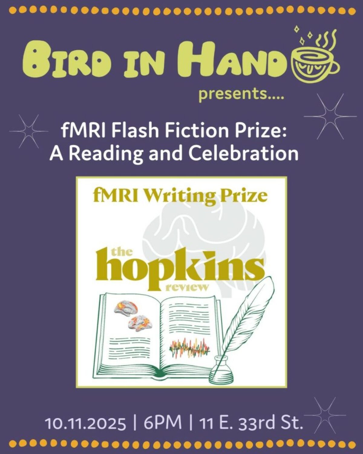 fMRI Flash Fiction Prize: A Reading and Celebration