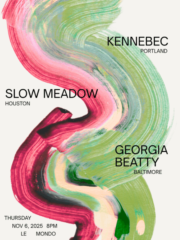 Kennebec + Slow Meadow + Georgia Beatty flyer