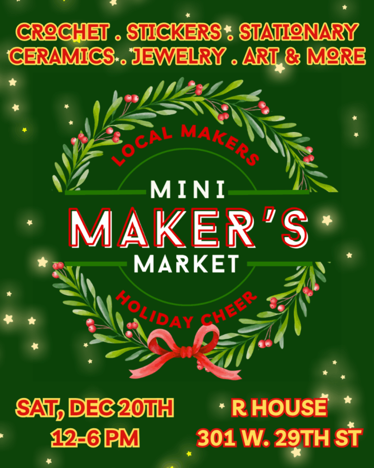 Mini Maker's Market Holiday Cheer
