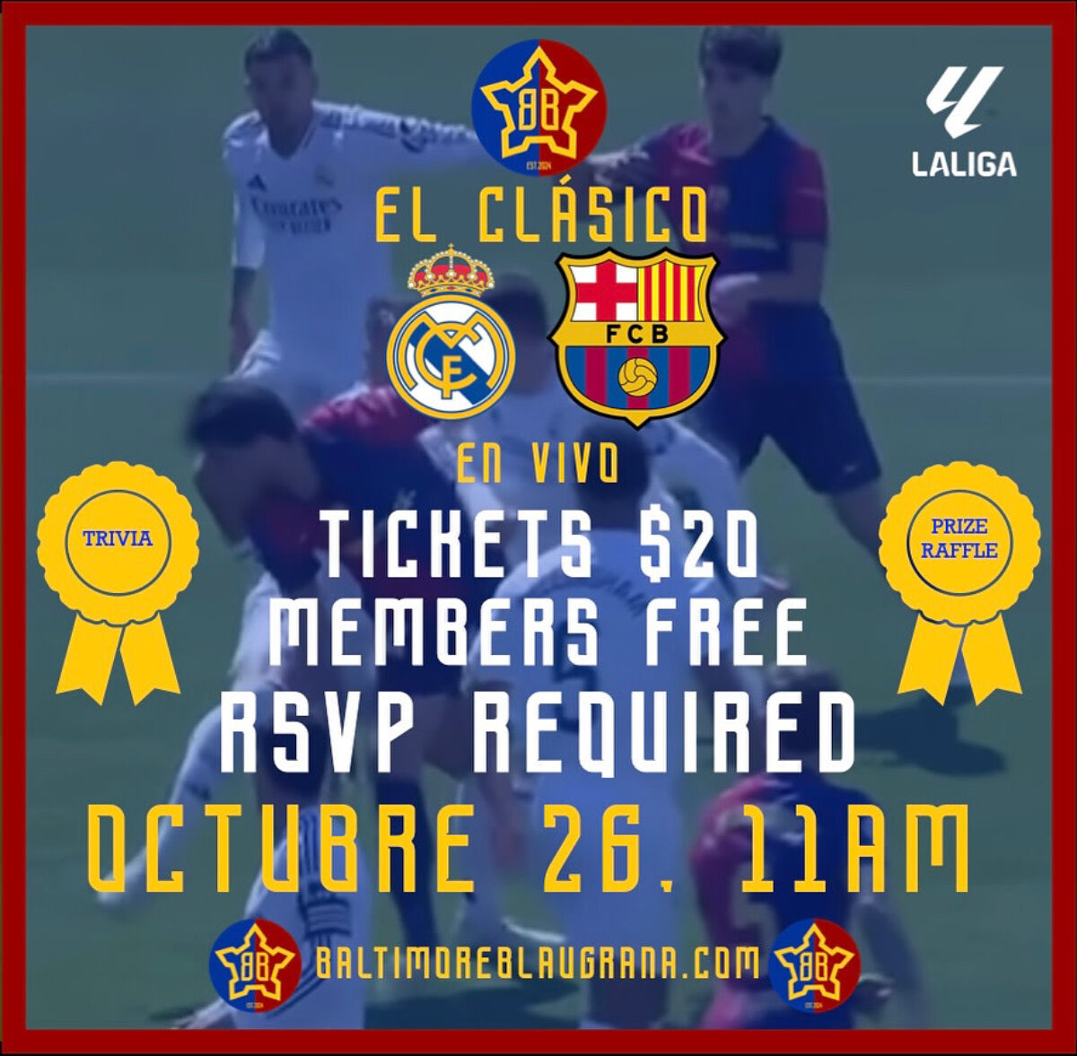 Baltimore Blaugrana's La Liga El Clasico watch party