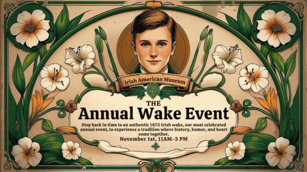Annual Irish Wake Event graphic