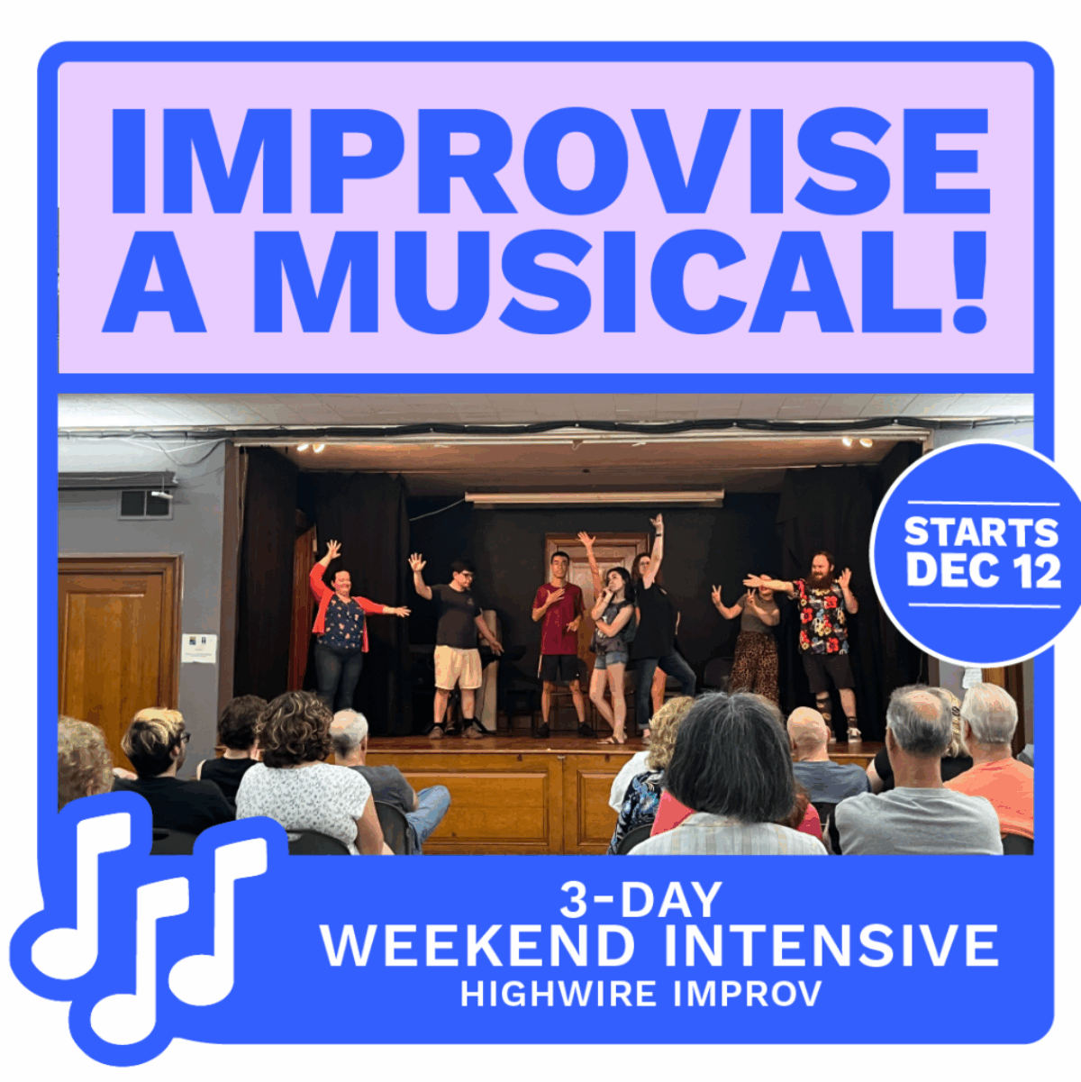 Class: Improvise a MUSICAL! 3-Day Weekend Intensive graphic