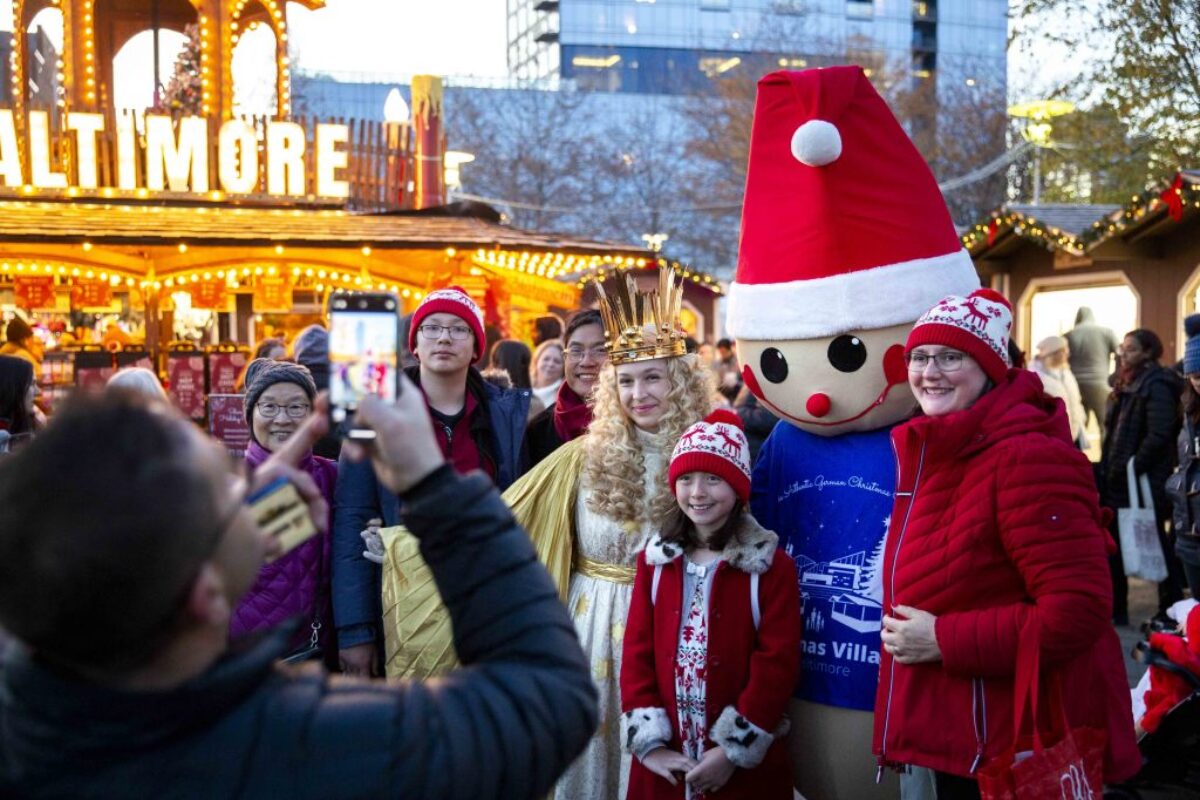 Christkind Ceremony & Pyramid Lighting at Christmas Village in Baltimore
