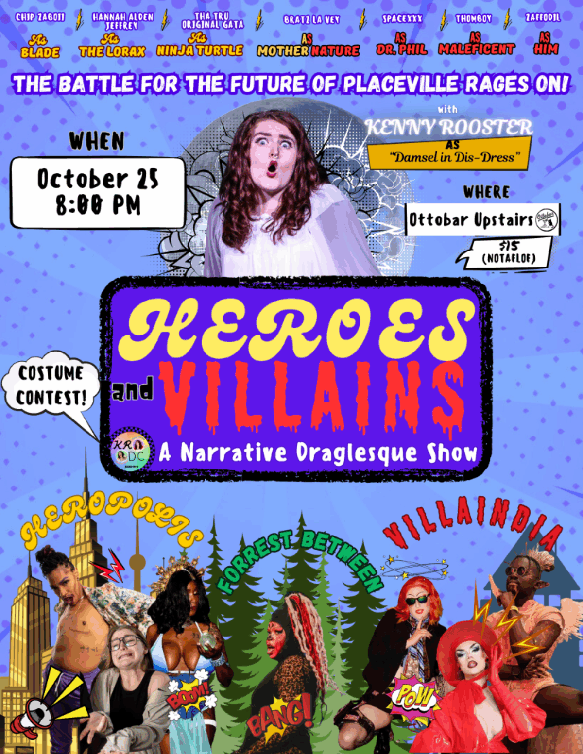 Heroes and Villains: A Narrative Draglesque Show w/ Costume Contest