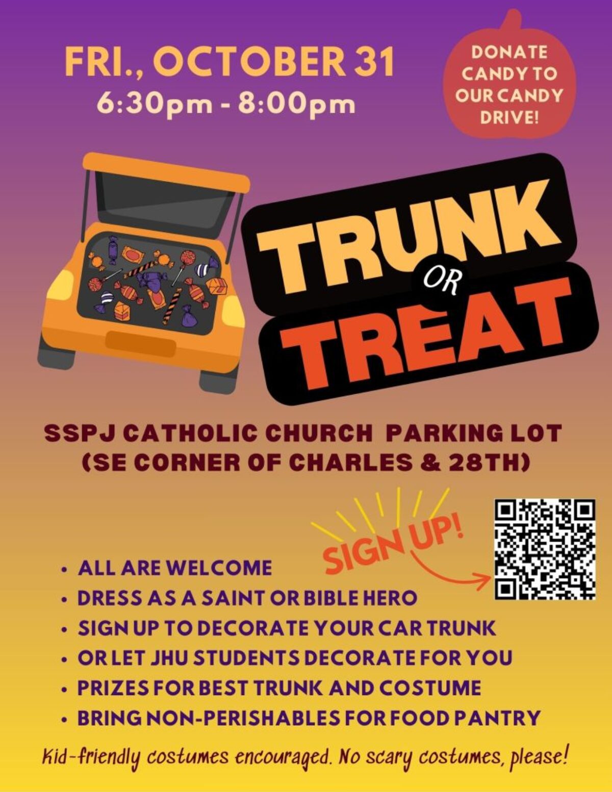 Trunk or Treat event graphic