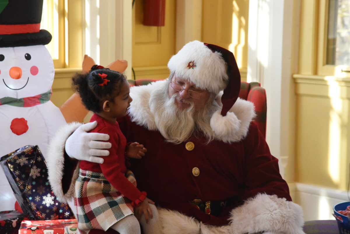 Santa with child on lap