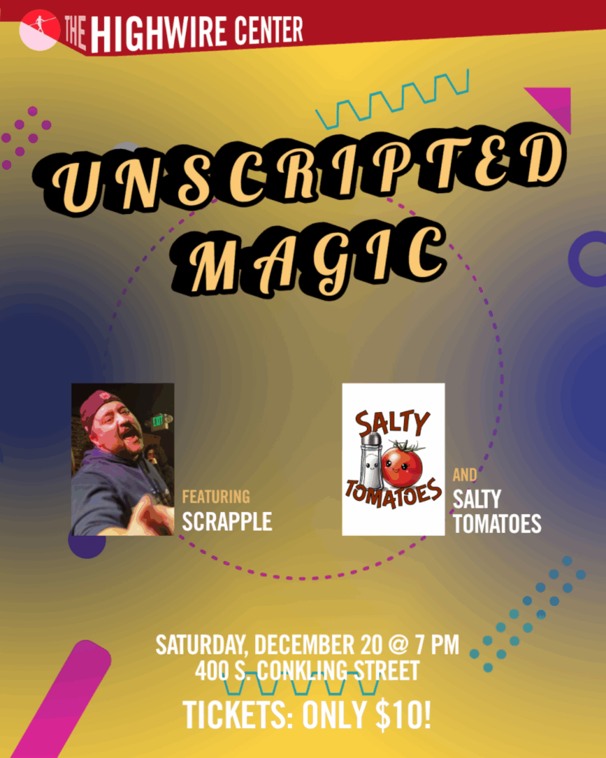 Unscripted Magic: Improv at The Highwire Center!