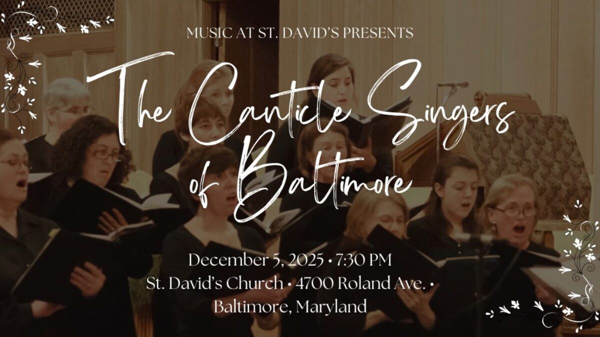 The Canticle Singers of Baltimore: A Choral Kaleidoscope event flyer