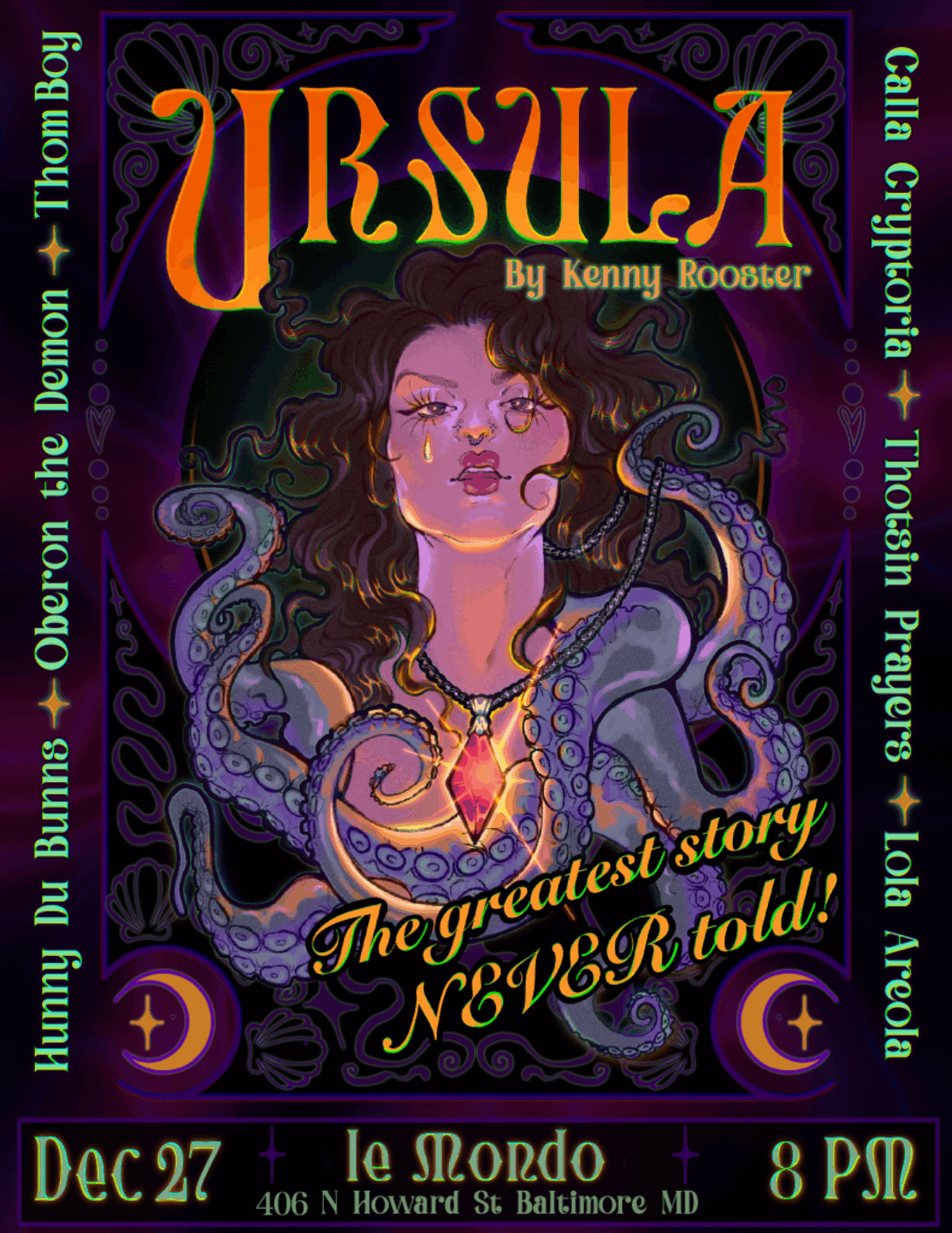 Ursula: The Greatest Story Never Told event flyer