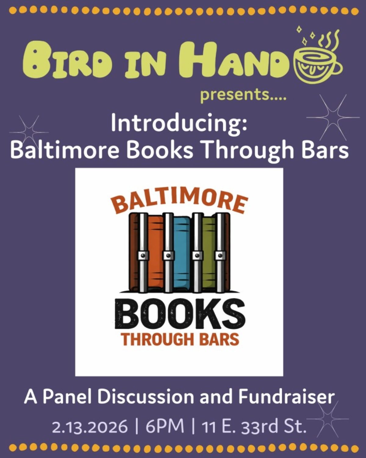 Introducing Baltimore Books Through Bars! graphic