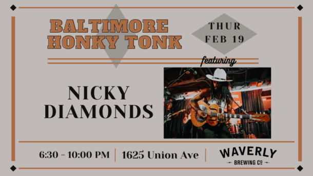 Baltimore Honky Tonk feat: Nicky Diamonds - event flyer