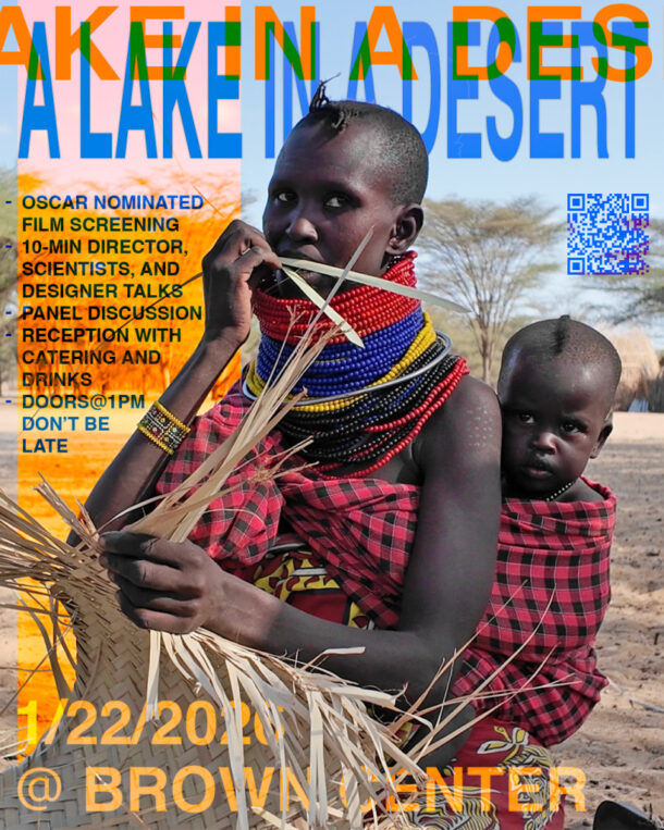 A Lake in A Desert - Finale Event 1/22 @ MICA, Brown Center - Film Screening, Director and Scientists Talks, Panel Discussion, and Reception - event flyer