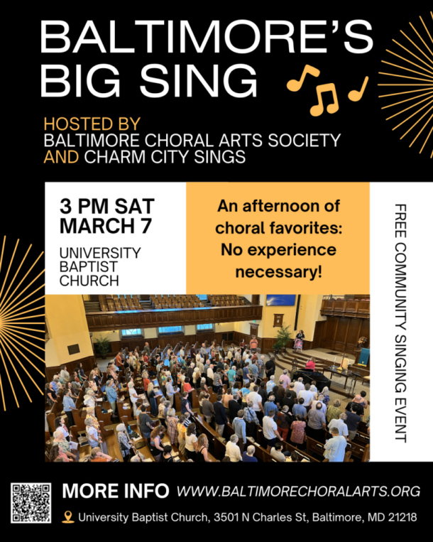 Baltimore's Big Sing - event flyer