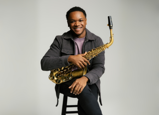 Langston Hughes and sax