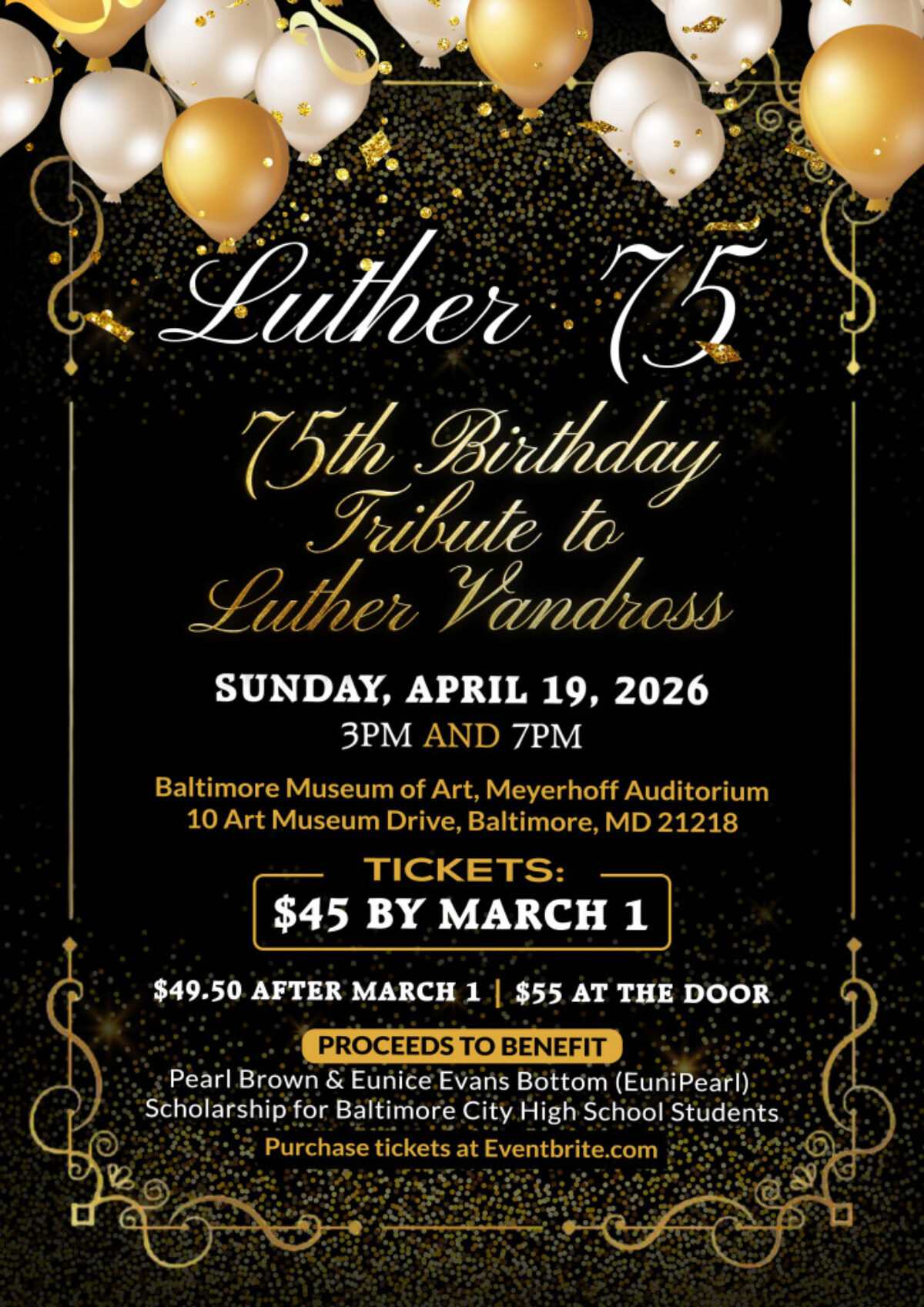 LUTHER 75 - Event flyer