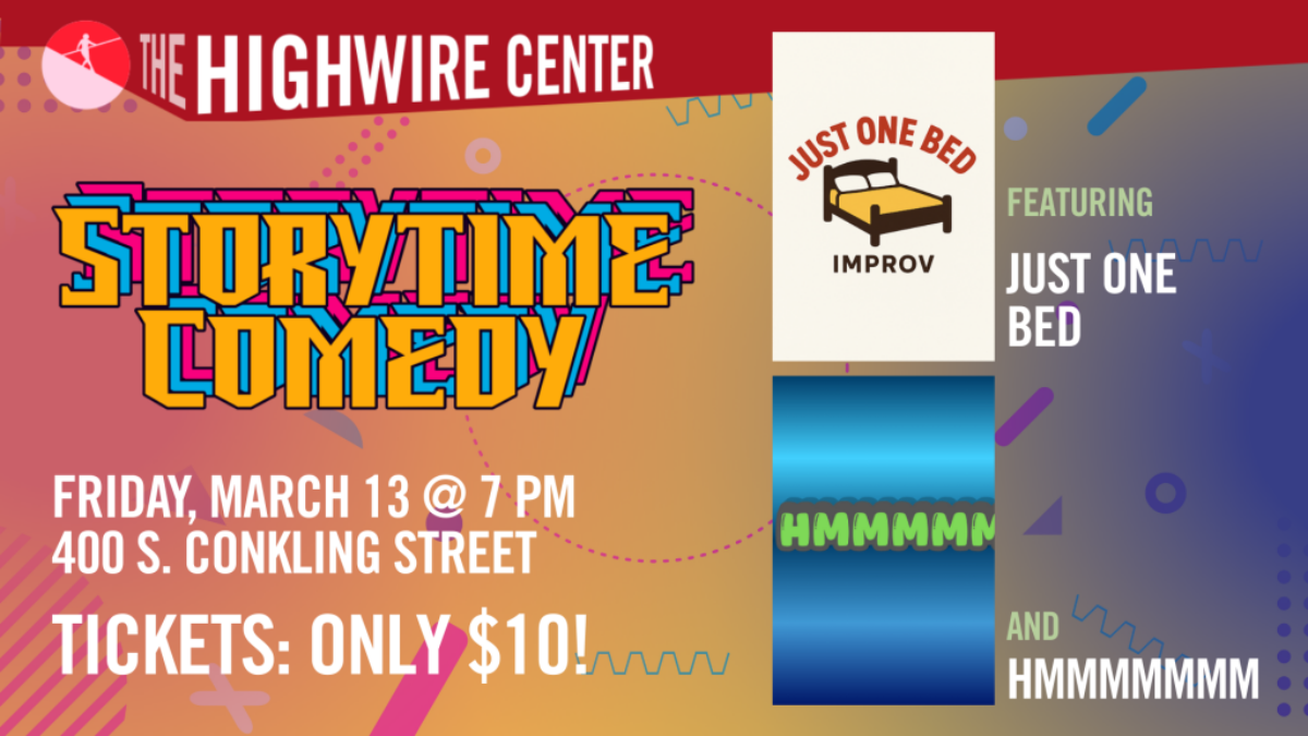 Storytime Comedy: Improv at The Highwire Center! - event flyer