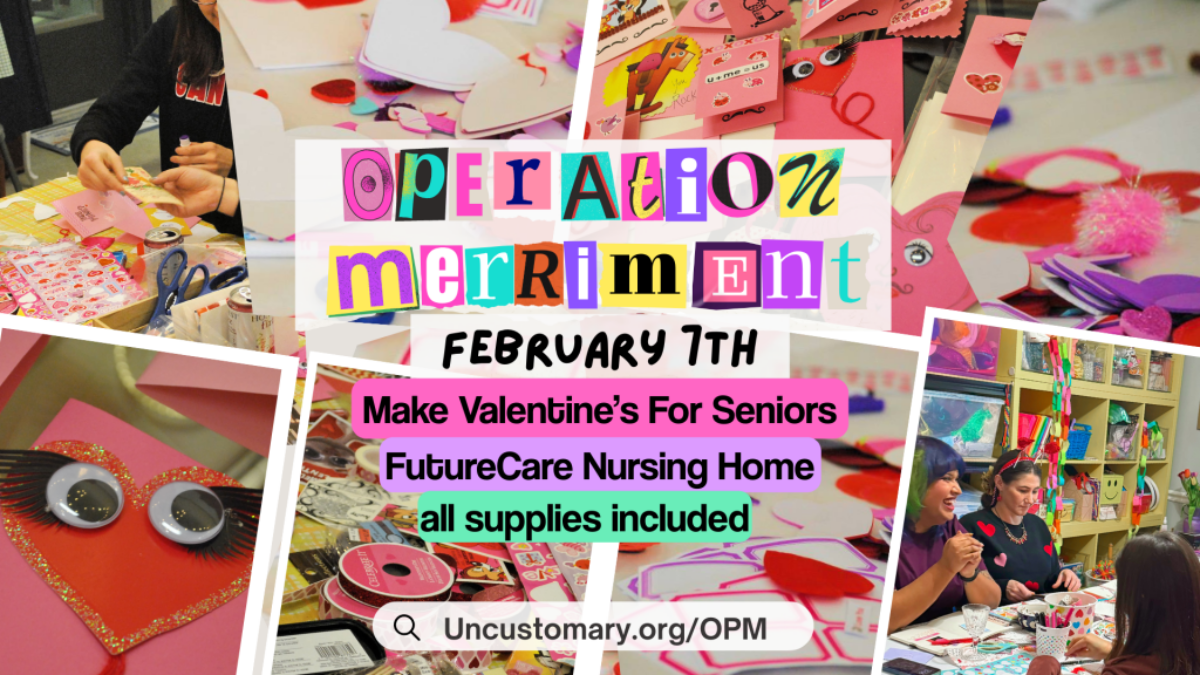 Operation Merriment | Valentine's For Seniors - event flyer