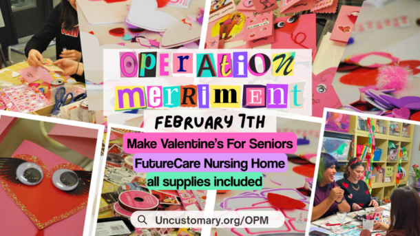 Operation Merriment | Valentine's For Seniors - event flyer