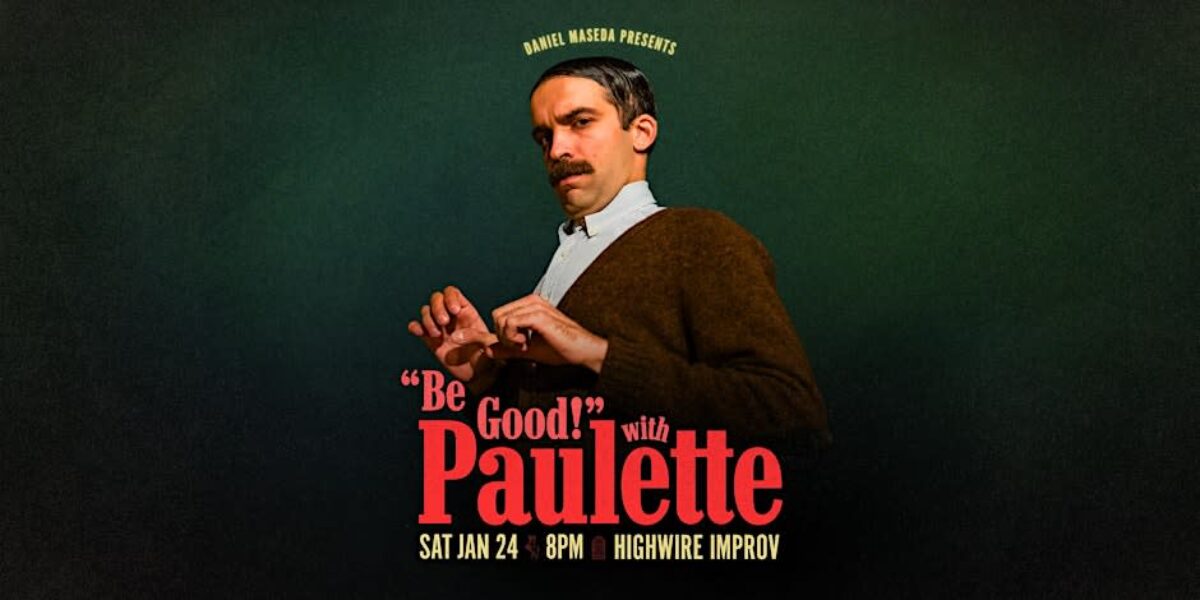 BE GOOD! with Paulette! - Event flyer