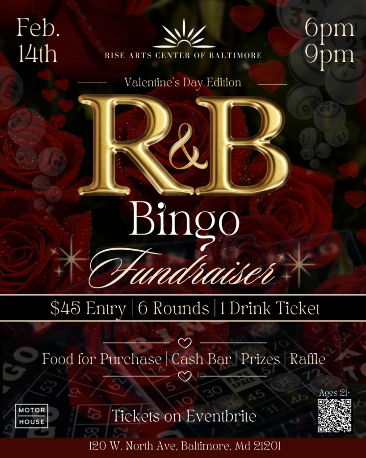 R&B Bingo: Valentine's Day Edition Fundraiser - Event flyer