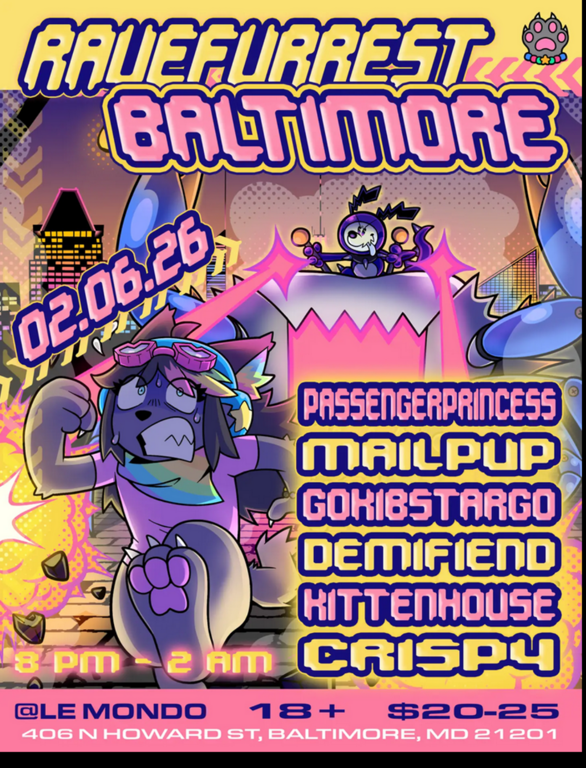 RaveFurrest Baltimore - event flyer