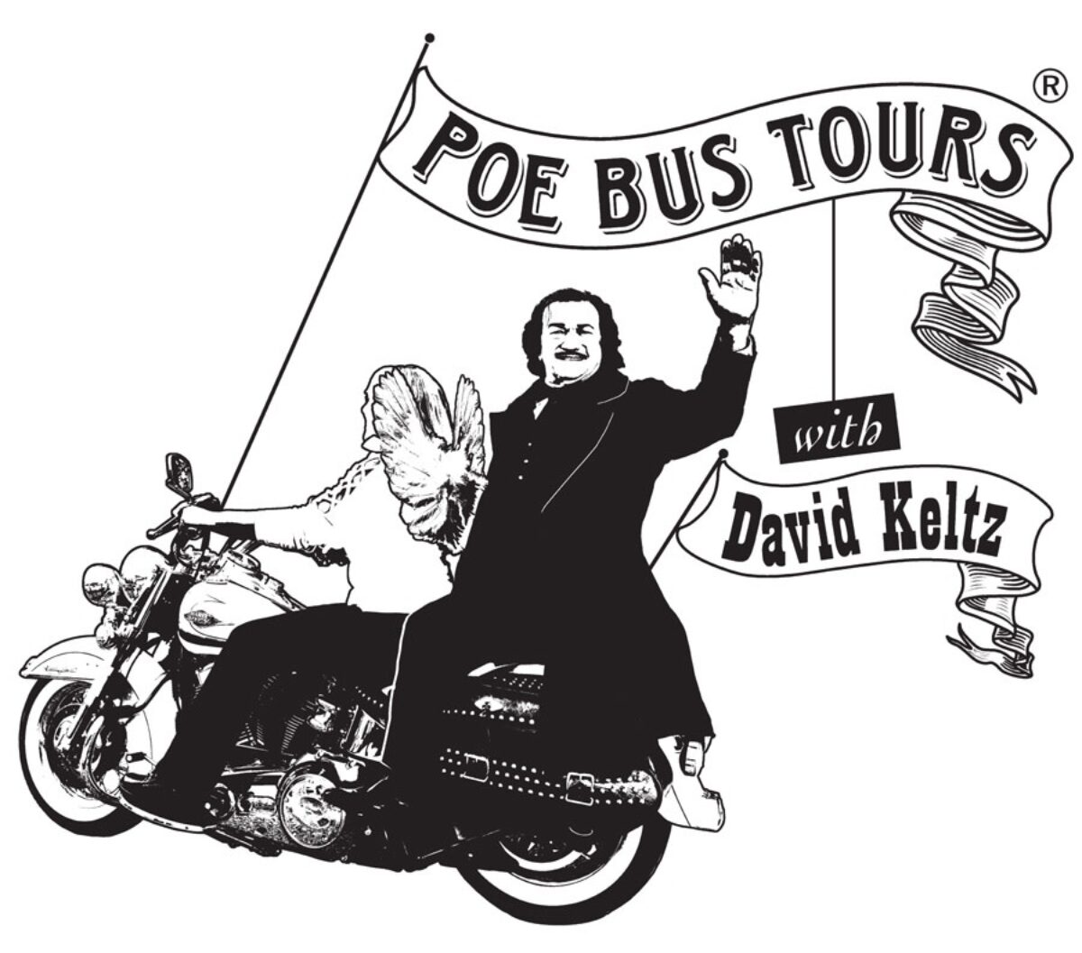 13th Annual Poe Bus Tour with David Keltz as Poe in Person - logo