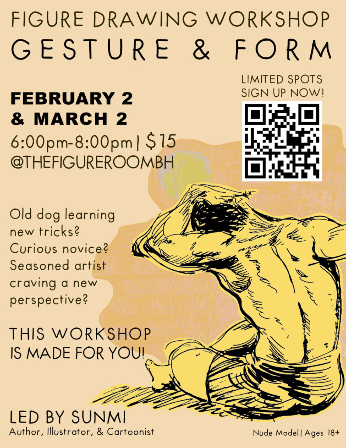 Figure Drawing Workshop: Gesture & Form graphic