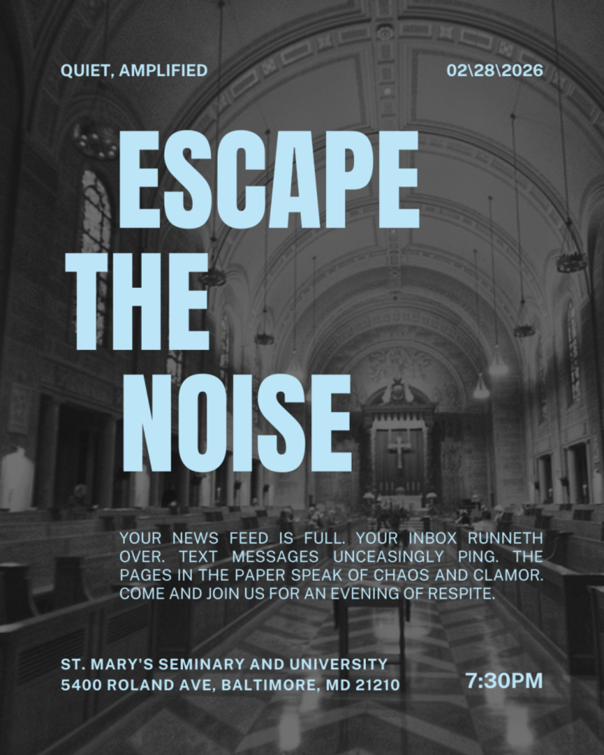 Quiet, Amplified flyer