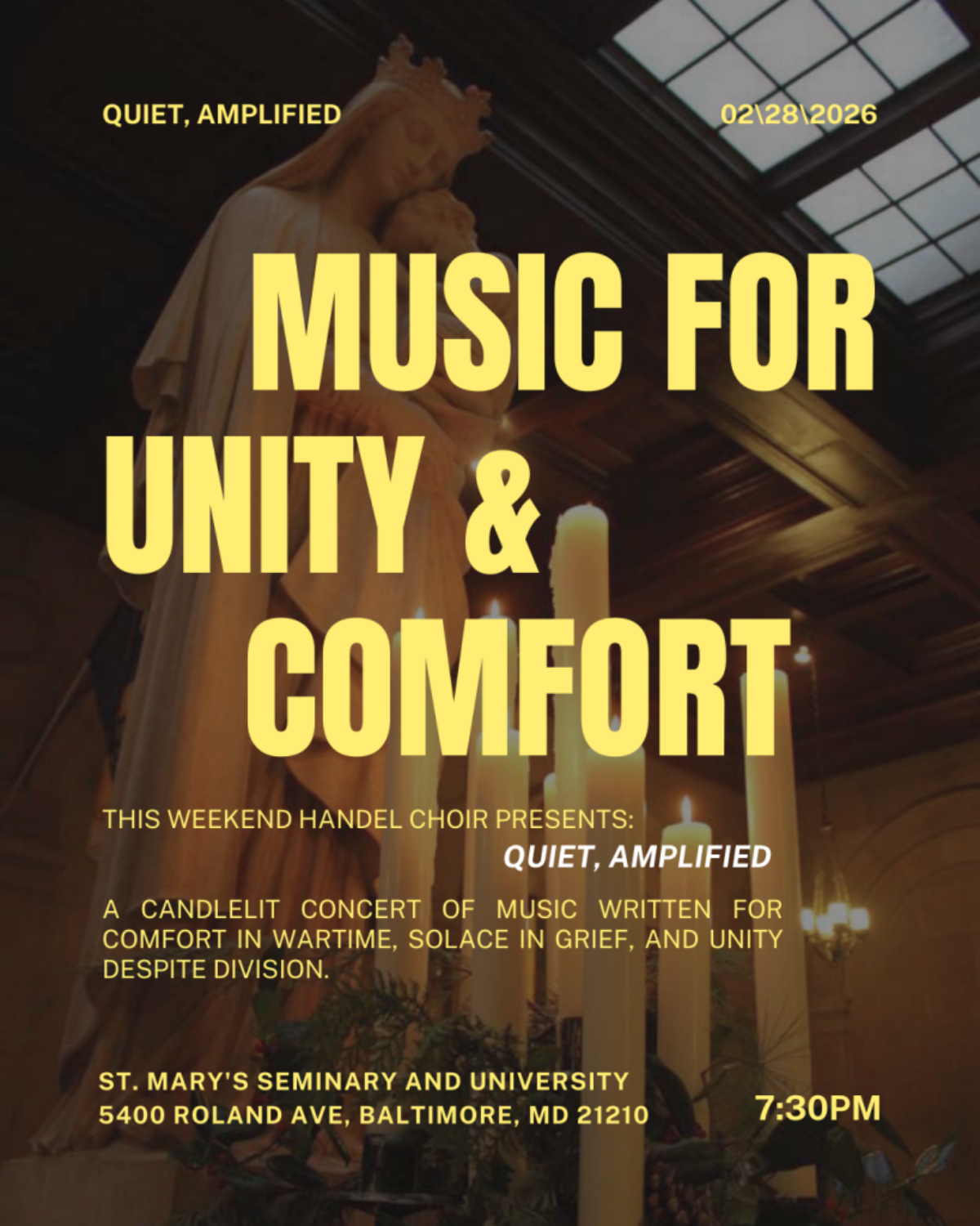 Quiet, Amplified flyer