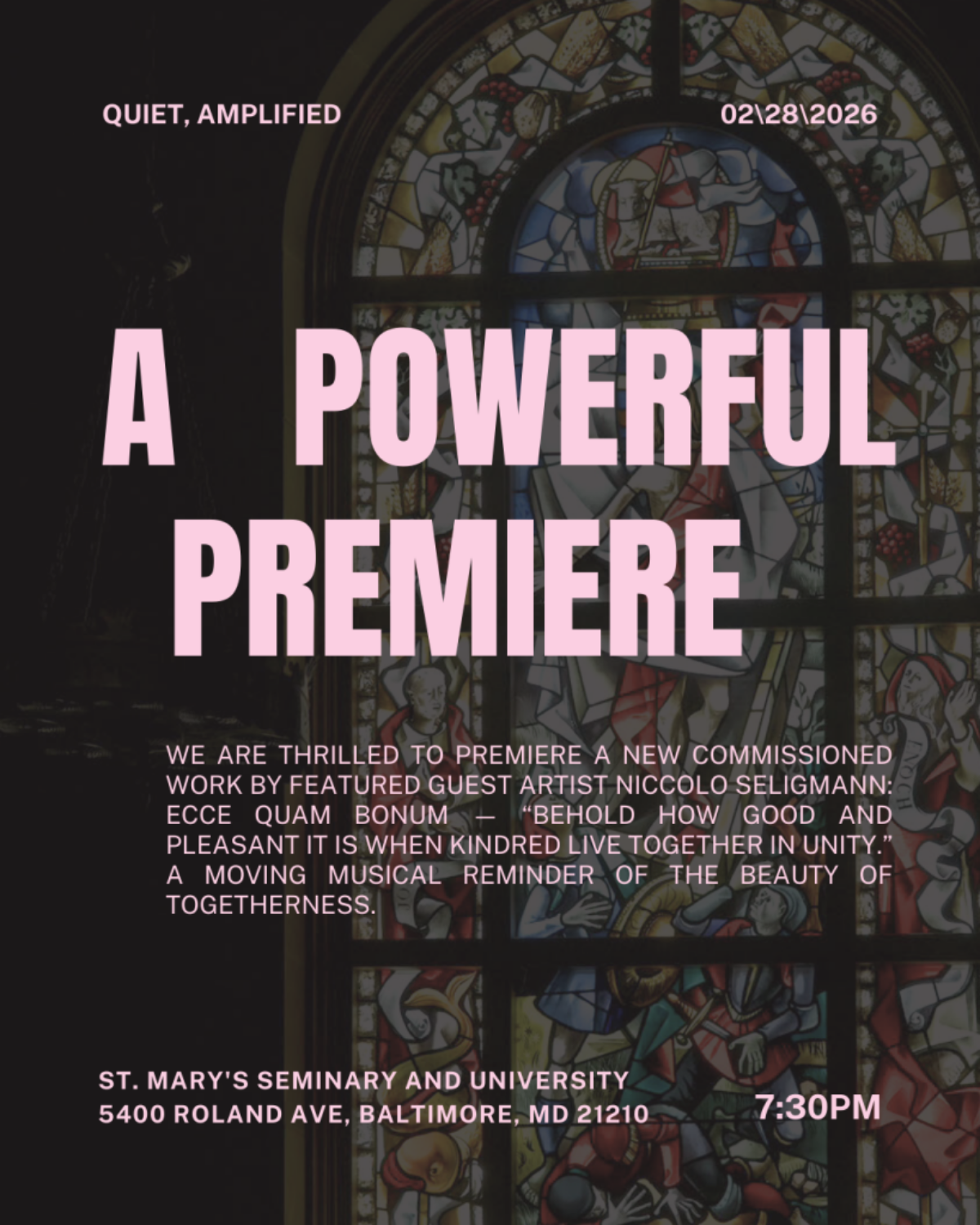 Quiet, Amplified flyer