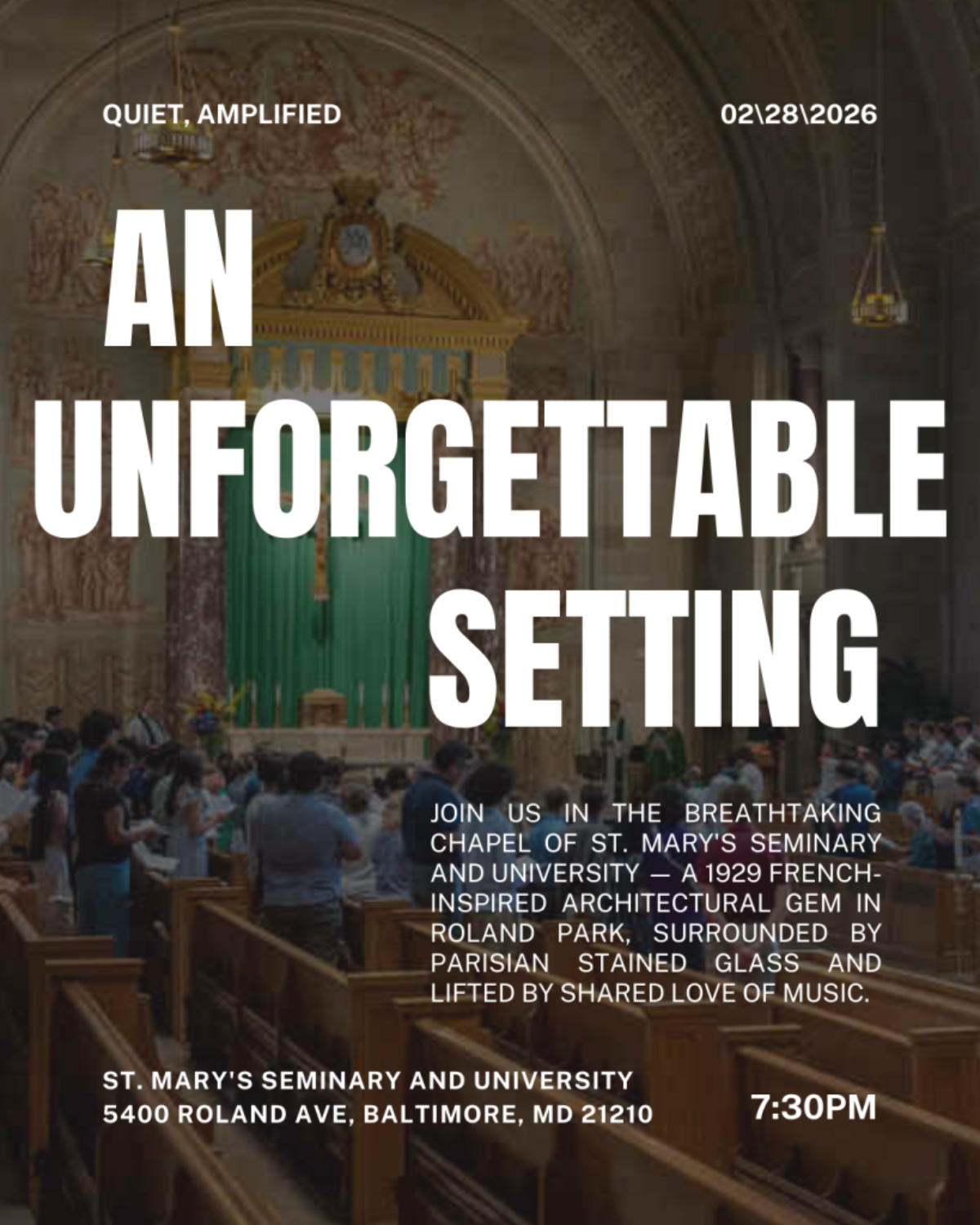 Quiet, Amplified flyer