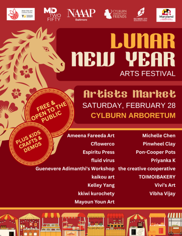 Lunar New Year Artists Market flyer