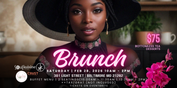 Cuples Tea House/ Soul Kuisine/Crust By Mack BORT tour ELEVATED BRUNCH flyer