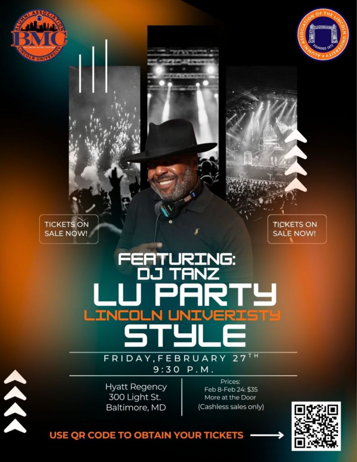 Lincoln University Party Featuring DJ Tanz flyer