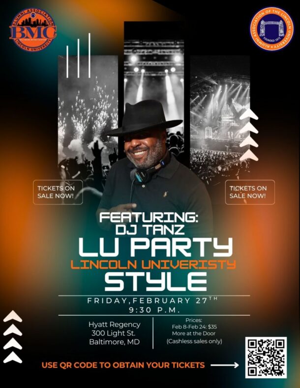 Lincoln University Party Featuring DJ Tanz flyer
