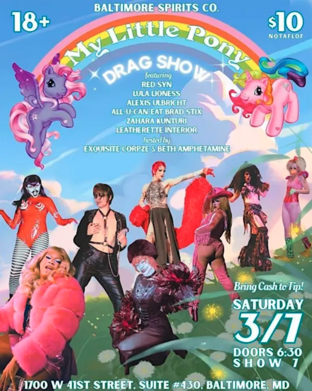 My Little Pony Drag Show - flyer