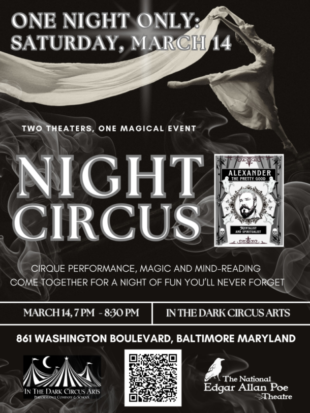'Night Circus' An evening of mentalism, magic & cirque flyer
