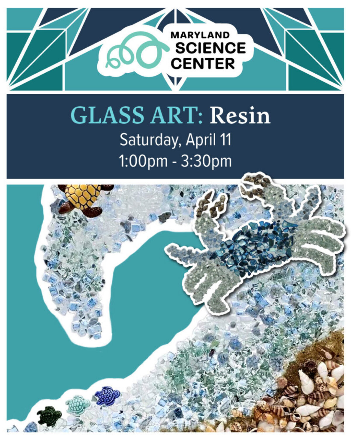 Glass Art: Resin graphic